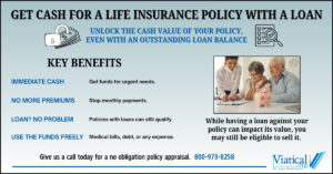 Infographic explaining that you may be able to get cash for a life insurance policy with a loan.